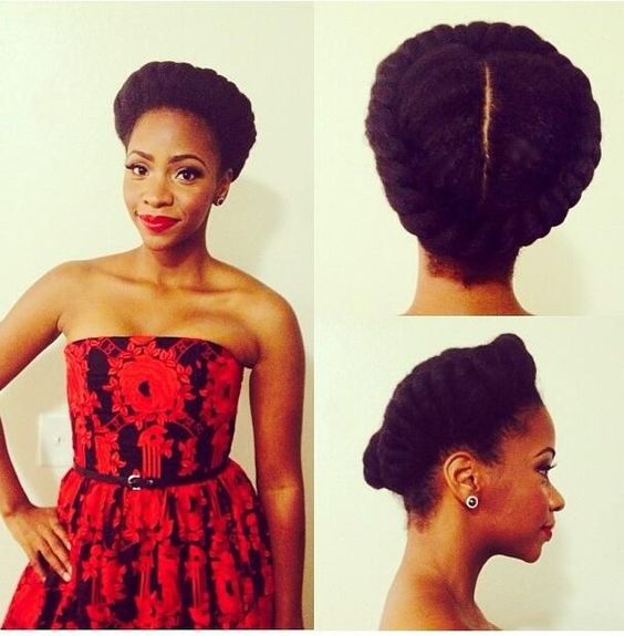 idées de coiffures afro pour la saint valentin