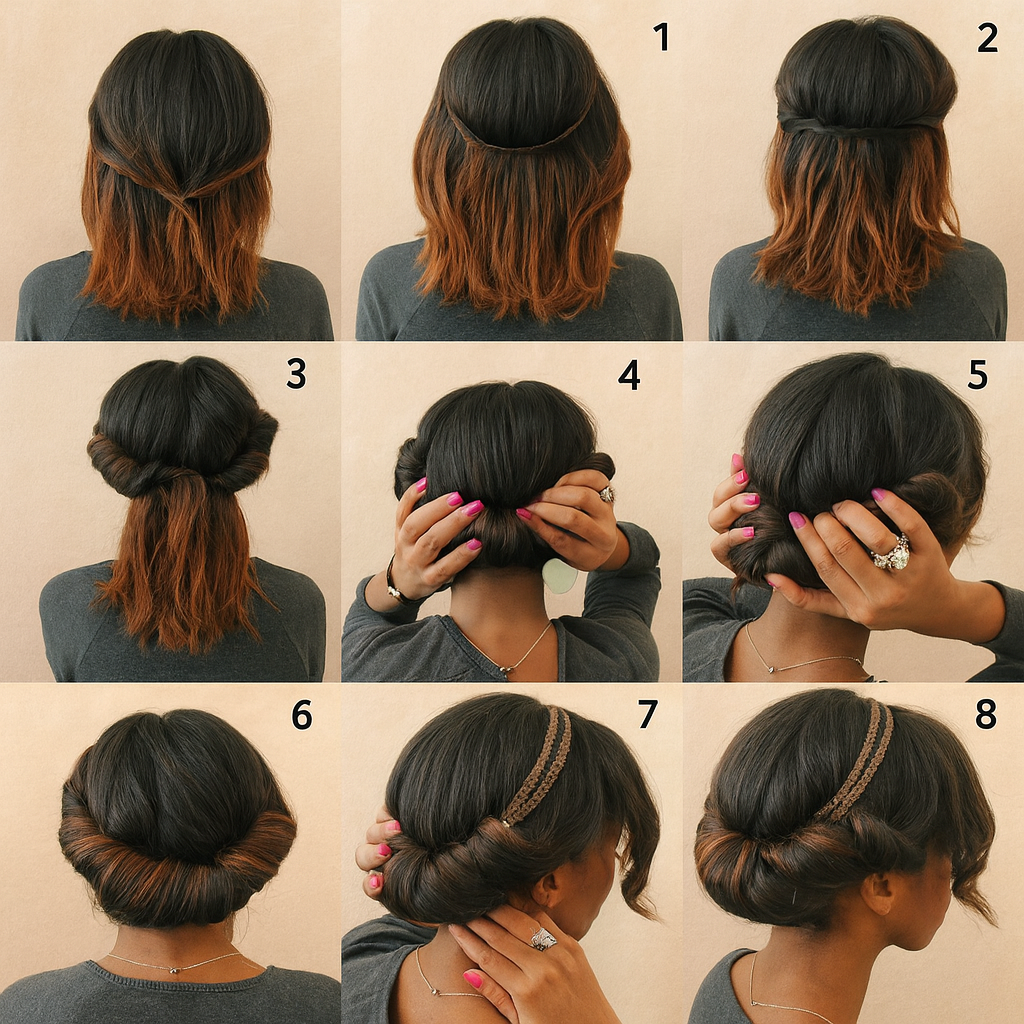 chignon head band