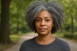 la coloration grise sur cheveux afros