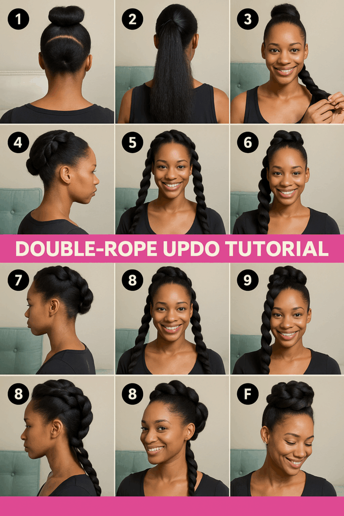 Double rope-bun