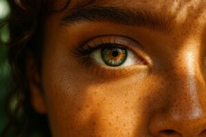 yeux hazel rareté