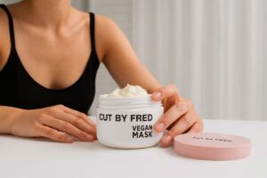 vegan mask cut by fred