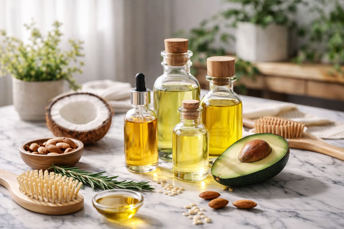 meilleures huiles végétales pour cheveux