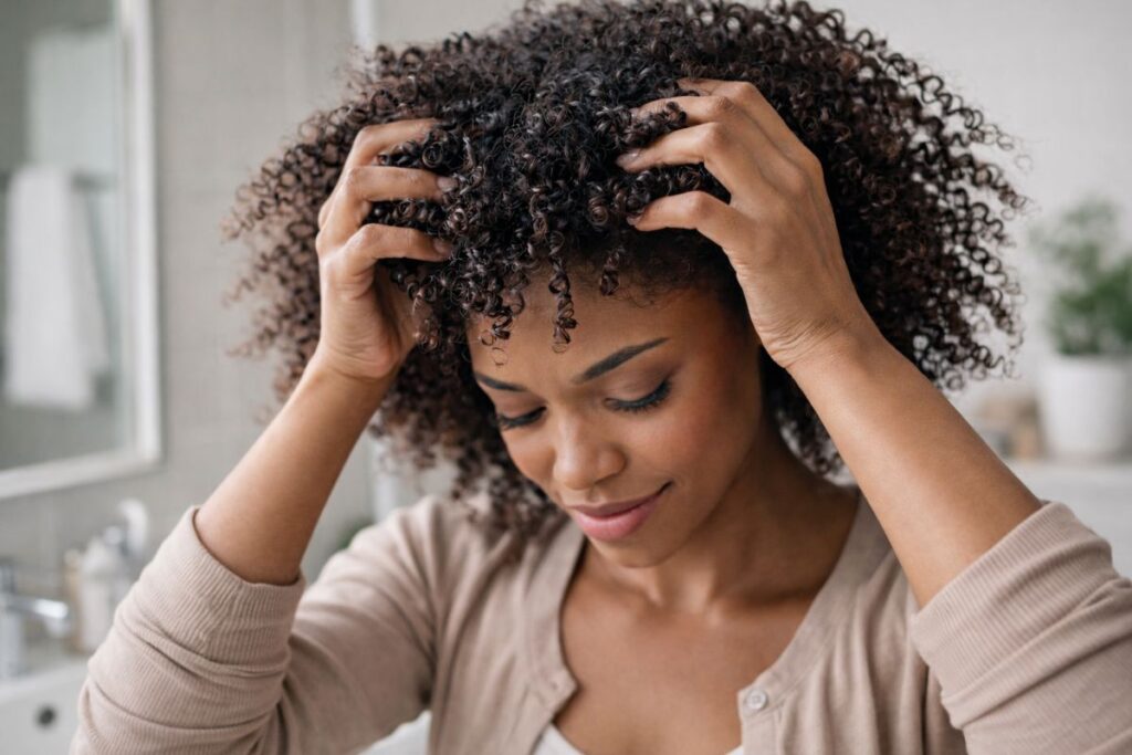 Scruncher ses cheveux